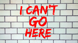 I can't go here graphic
