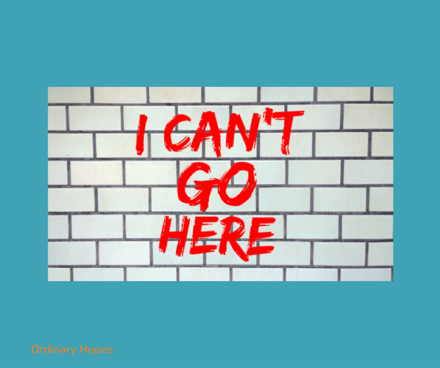 Afraid to go&nbsp;out.