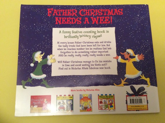 Photo of the back of the book. The blurb says 